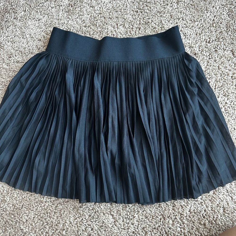 Chic Black Pleated Mini Skirt